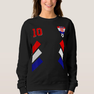 Retro10 Kroatisch Football Kroatië Voetbal Kroatië Trui