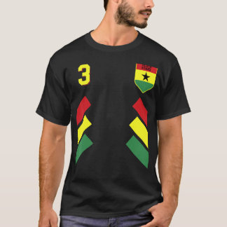 Retro3 Ghanees Football Ghana Soccer Ghana Flag T-shirt