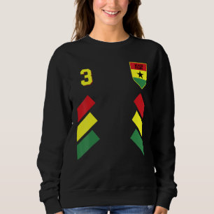 Retro3 Ghanees Football Ghana Soccer Ghana Flag Trui