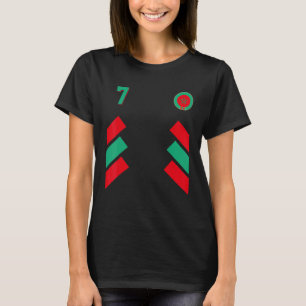 Retro7 Marokkaans Football Marokko Marokko Marokko T-shirt