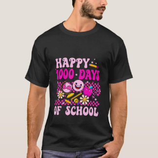 Retro 1000e schooldag 1000 dagen slimmer 5e g t-shirt