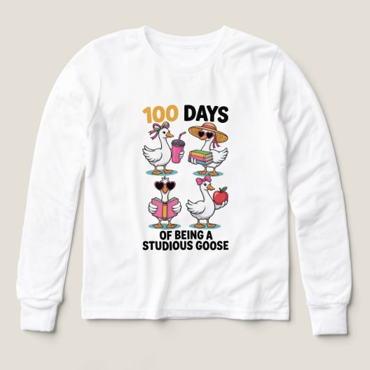 Retro 100 dagen school domme gans (Voorkant)