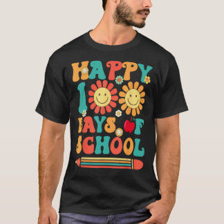 Retro 100 dagen school leraar jongens meisjes 100s t-shirt