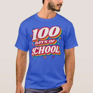 Retro  100 dagen school t-shirt