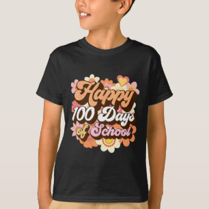 Retro 100 dagen van schoolleraren Kinder Groovy 10 T-shirt
