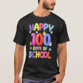 Retro 100e dag van schooldocenten Kinder Happ voor T-shirt (Voorkant)