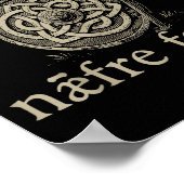 Retro 1066 Naefre Forgyt Never Forget Viking Engla Poster (Hoek)