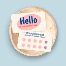 Retro 10 Punch Loyalty Kaart