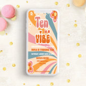 Retro 10e Verjaardagsuitnodiging Sjabloon Kaart