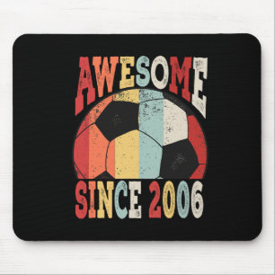 Retro 13e verjaardag Voetbal Geweldig Sinds 2006 K Muismat