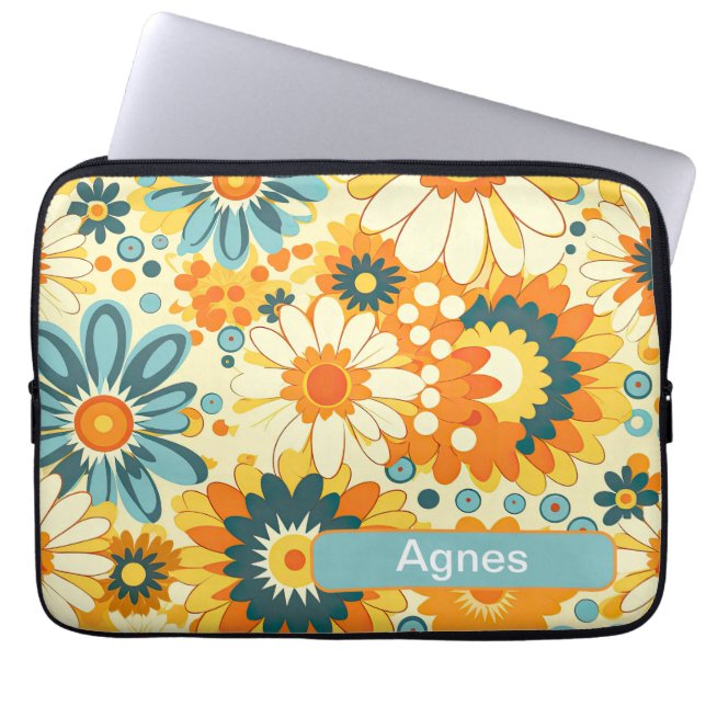 Retro 14 laptop sleeve (Voorkant)