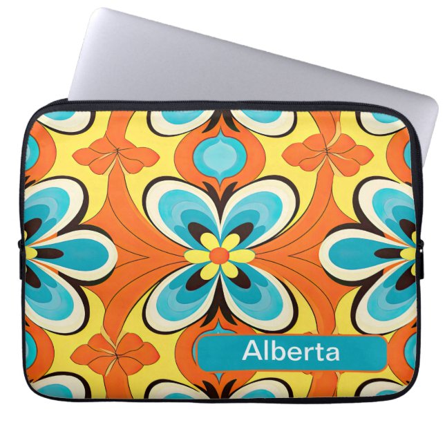 Retro 15 laptop sleeve (Voorkant)