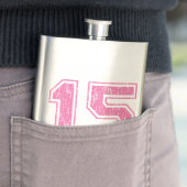 Retro 15 Roze Heupfles (Voorbeeld)