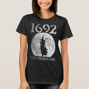 Retro 1692 Ze misten een heks Salem 1692 Hallow T-shirt