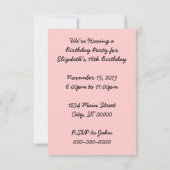 Retro 16e verjaardag kaart (Achterkant)