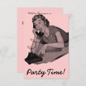 Retro 16e verjaardag kaart (Voorkant / Achterkant)