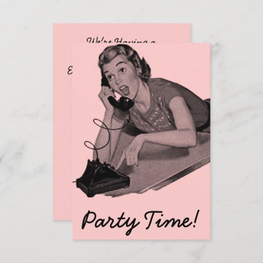 Retro 16e verjaardag kaart (Voorkant / Achterkant)