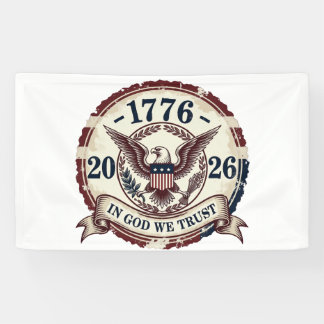 Retro 1776 Adelaar Badge Patriottisch Spandoek