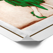 Retro 1920 Lady in Green Dress Poster (Hoek)