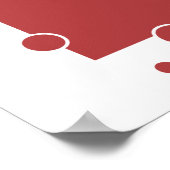 Retro 1920s Jazz Age Style, bubbels van een meisje Poster (Hoek)