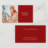 Retro 1920's visitekaartje (Voorkant / Achterkant)