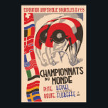 Retro 1930s art deco design cycling poster<br><div class="desc">Onze versie van 1935 adverteren het poster voor het wereldkampioenschap wielrennen in Brussel, België, ter gelegenheid van de wereldtentoonstelling van 1935 (universeel). Hoge afbeelding van maximaal 40 x 60 inch. Douanegrootte (inch of centimeter)? Neem contact met ons op. Ook, voel vrij om te vragen of wilt u deze vectorkunst op...</div>