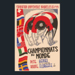 Retro 1930s art deco design cycling poster<br><div class="desc">Onze versie van 1935 adverteren het poster voor het wereldkampioenschap wielrennen in Brussel, België, ter gelegenheid van de wereldtentoonstelling van 1935 (universeel). Hoge afbeelding van maximaal 40 x 60 inch. Douanegrootte (inch of centimeter)? Neem contact met ons op. Ook, voel vrij om te vragen of wilt u deze vectorkunst op...</div>