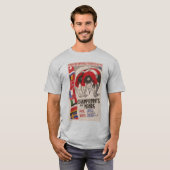 Retro 1930s art deco design cycling t-shirt (Voorkant volledig)