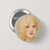 Retro 1930s Love Ronde Button 5,7 Cm (Voorkant /achterkant)