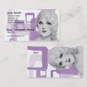 Retro 1930s Pinup Visitekaartje (Voorkant / Achterkant)