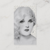 Retro 1930s Pinup Visitekaartje (Achterkant)