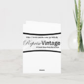 Retro 1930s verpleegster kaart (Achterkant)