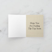 Retro 1930s verpleegster kaart (Binnen)