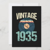 Retro 1935 85th Birthday Record Vinyl Vin Kaart (Voorkant)
