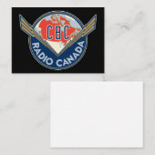 Retro 1940-1958 notitiekaartje (Voorkant / Achterkant)