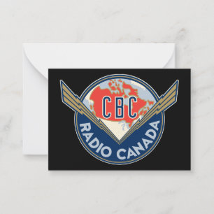 Retro 1940-1958 notitiekaartje