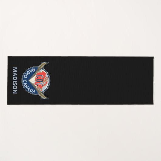 Retro 1940-1958 yogamat (Voorkant (horizontaal))