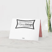 Retro 1940 Kerstmis Feestdagen Kaart (Achterkant)