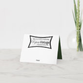 Retro 1940 Snowman Feestdagen Kaart (Achterkant)