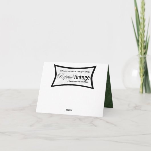 Retro 1940 Snowman Feestdagen Kaart (Achterkant)