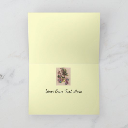 Retro 1940 verjaardag kaart (Binnen)