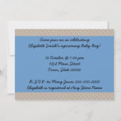 Retro 1940s Baby Boy Shower Kaart (Achterkant)