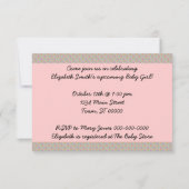 Retro 1940s Baby shower V2 Kaart (Achterkant)