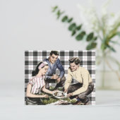 Retro 1940s BBQ Kaart (Staand voorkant)