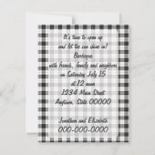 Retro 1940s BBQ Kaart (Achterkant)