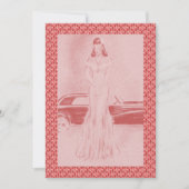 Retro 1940s, diner en dansen kaart (Voorkant)