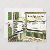 Retro 1940s Dinner Party Kaart (Voorkant)