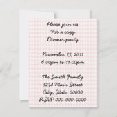 Retro 1940s Dinner Party Kaart (Achterkant)