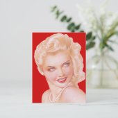 Retro 1940s Love Briefkaart (Staand voorkant)