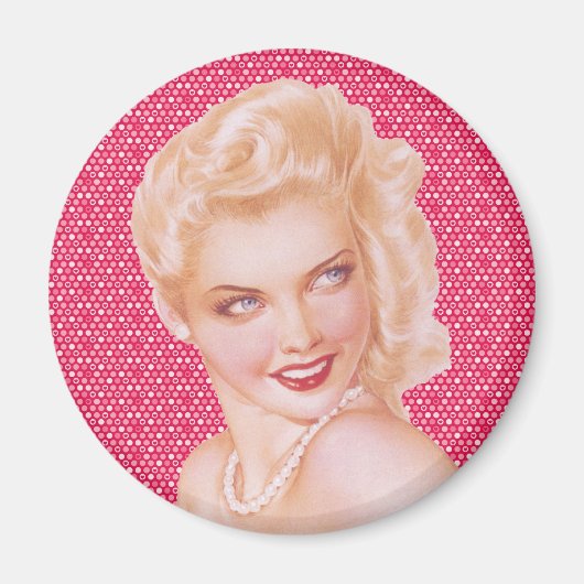 Retro 1940s Love Magneet (Voorkant)